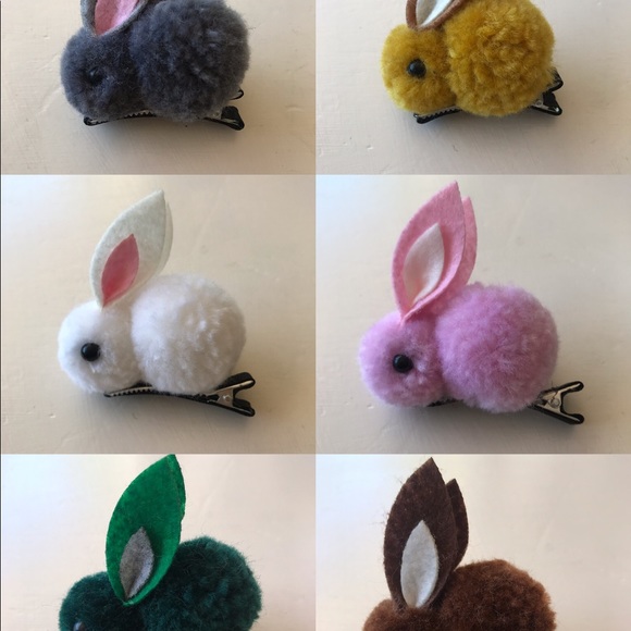 HOST PICK! kids bunny hair clips & hair tie - Picture 9 of 9